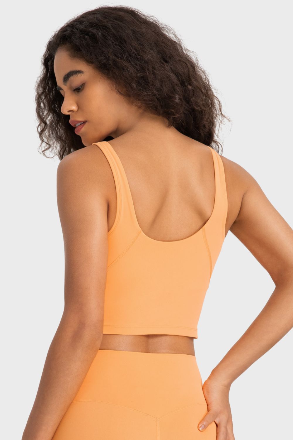 *APP EXCLUSIVE* Deep Vneck Crop Sports Bra