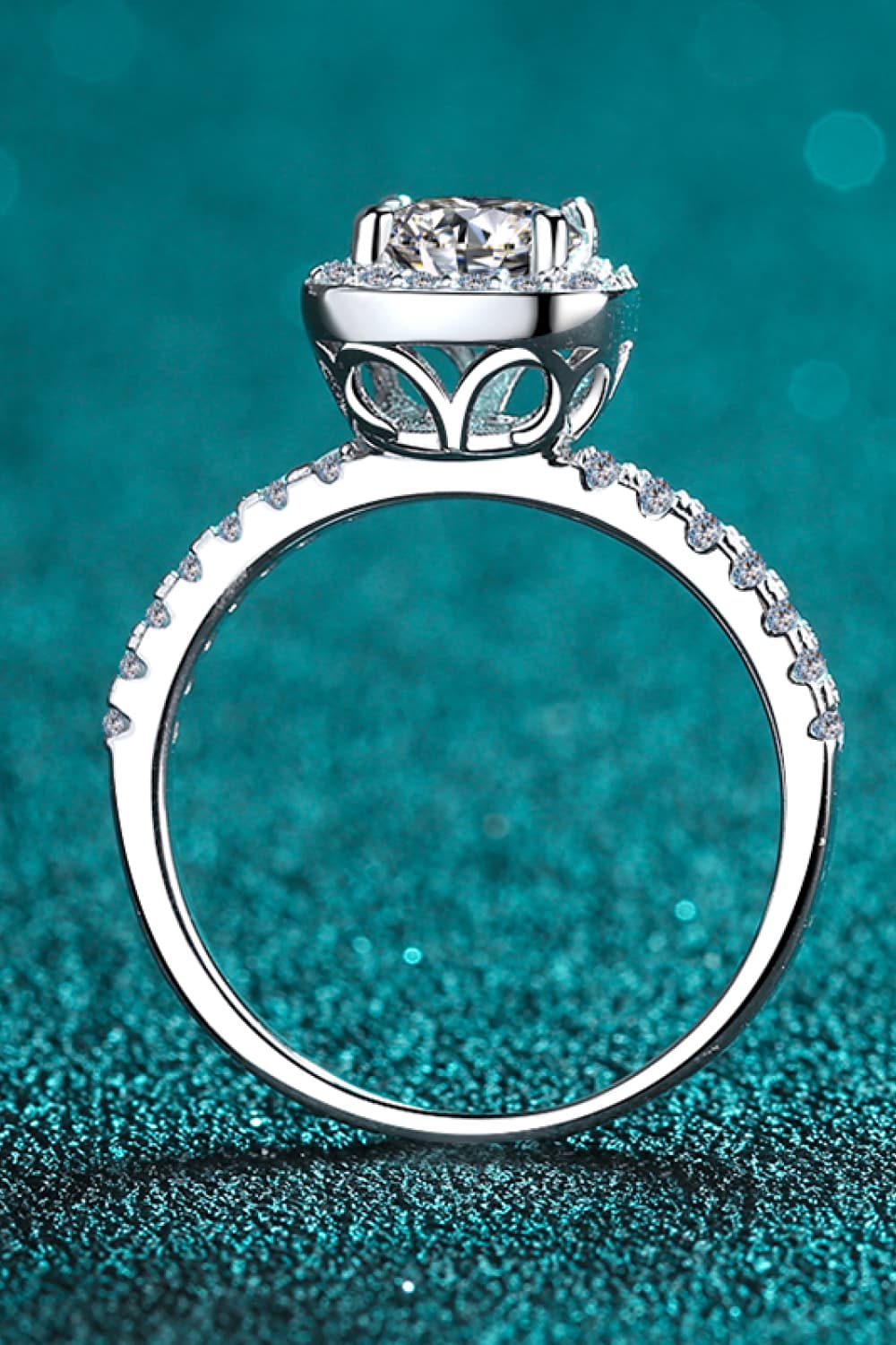 *APP EXCLUSIVE* 2 Carat Moissanite Square Halo Ring