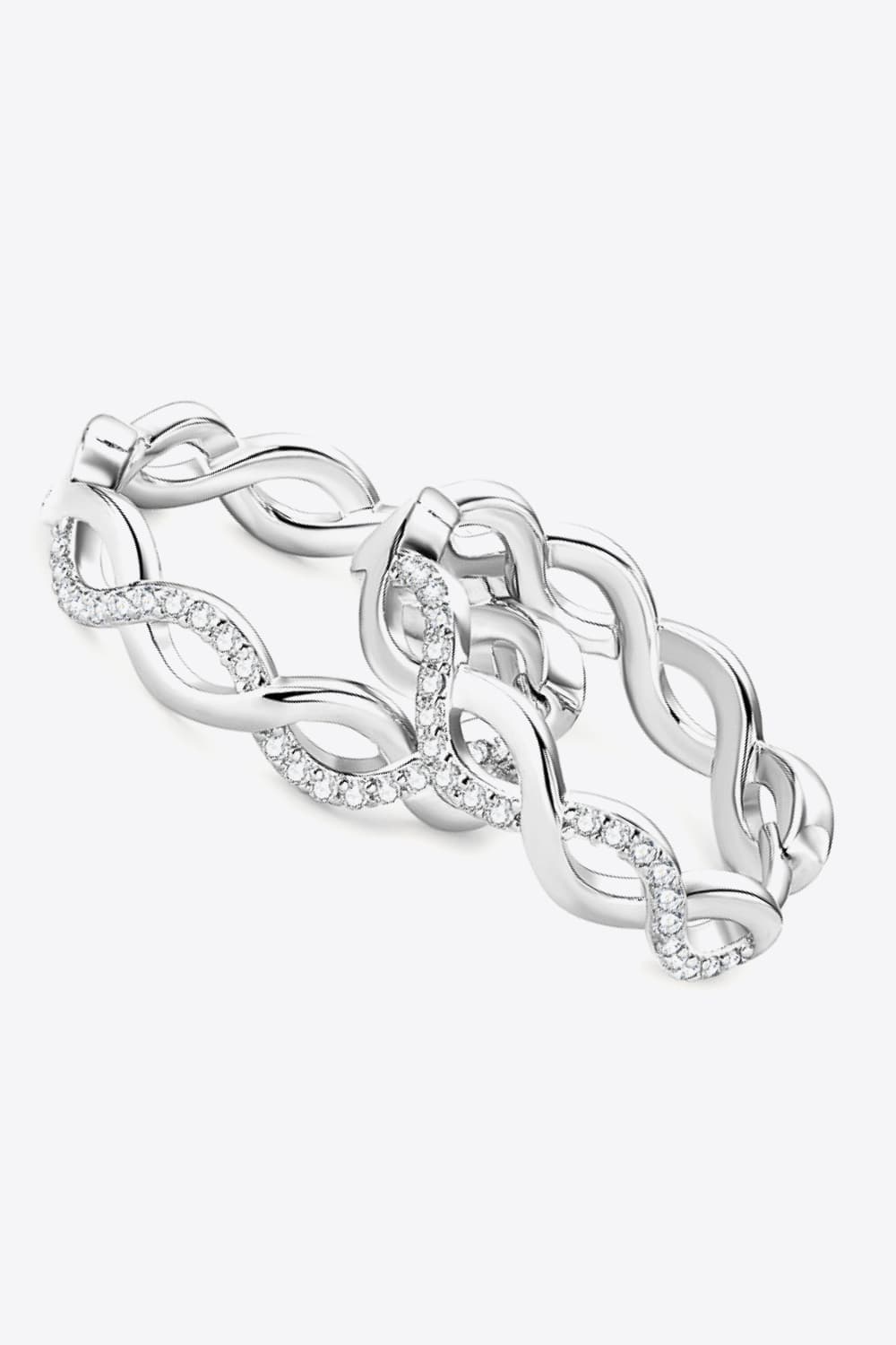 *APP EXCLUSIVE* Moissanite Crisscross Hoop Earrings