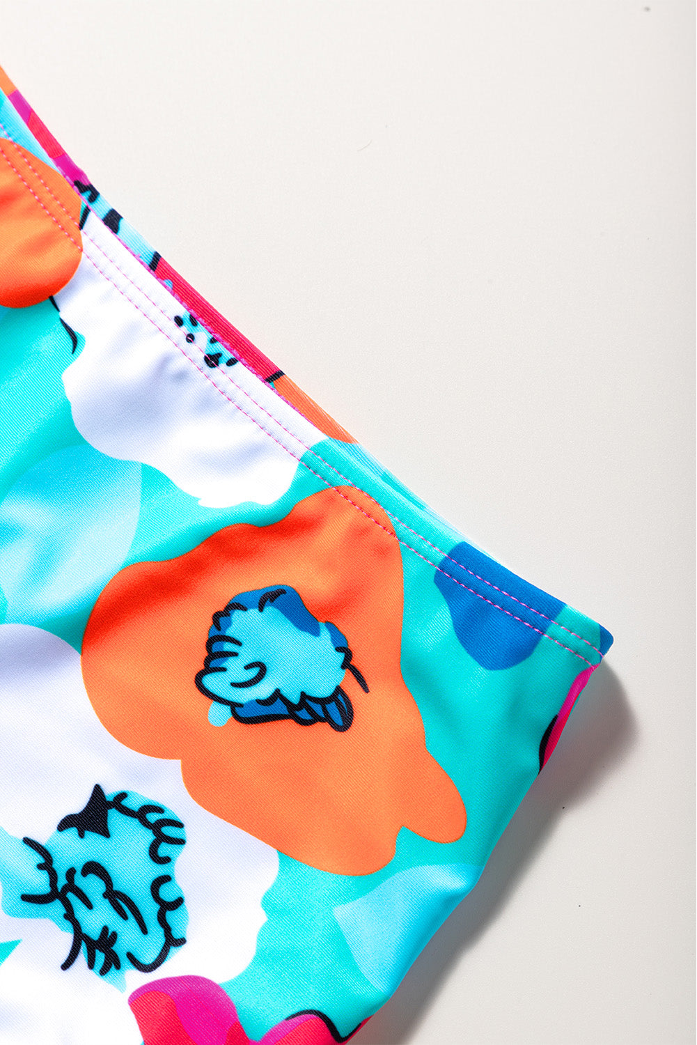 *APP EXCLUSIVE* Cropped Swim Top and Floral Bottoms Set