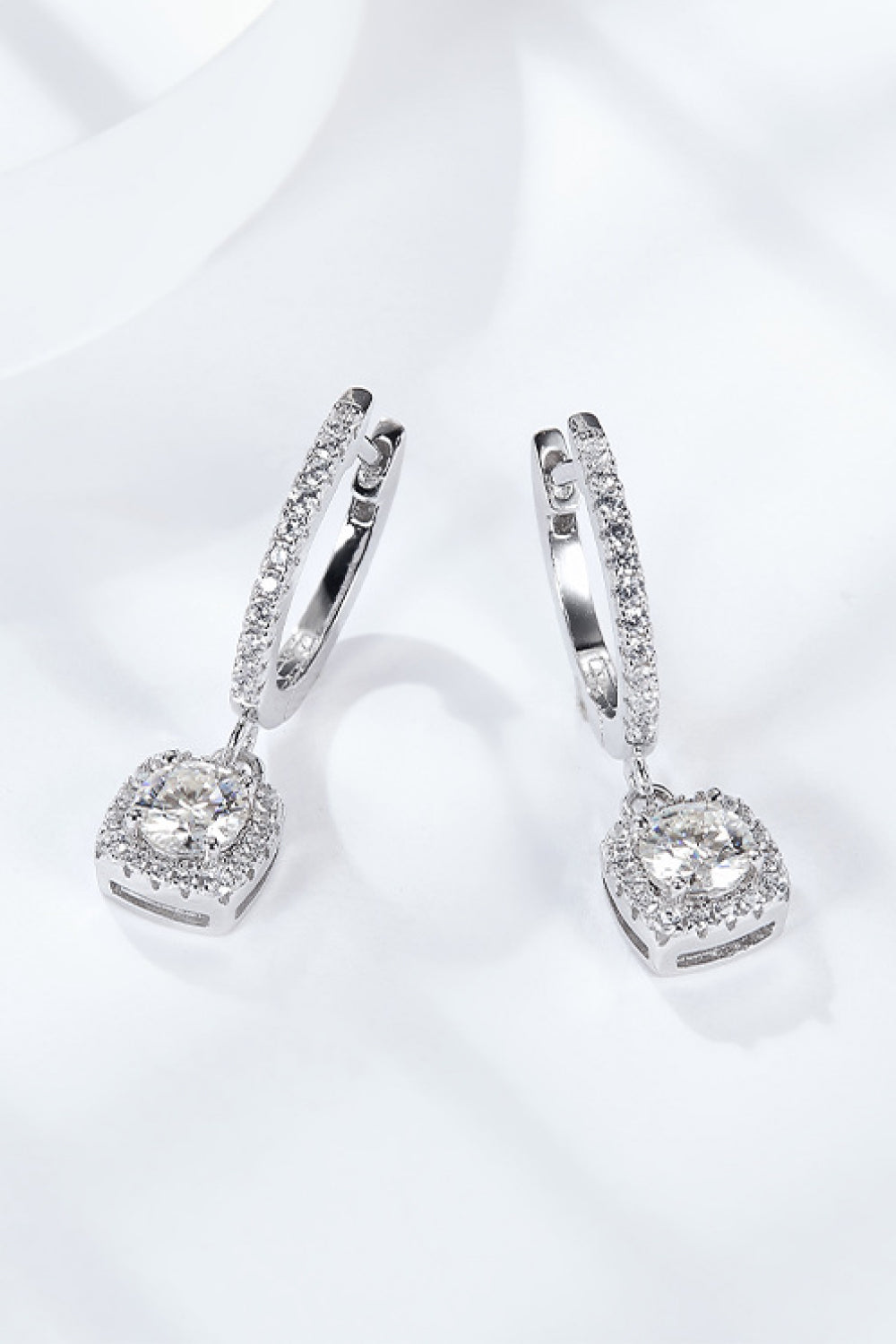 *APP EXCLUSIVE* Moissanite Huggie Drop Earrings