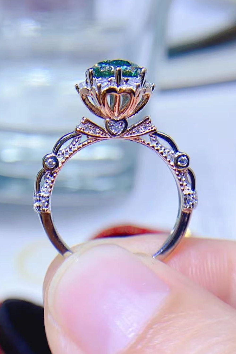 *APP EXCLUSIVE* 1 Carat Moissanite 925 Sterling Silver Ring