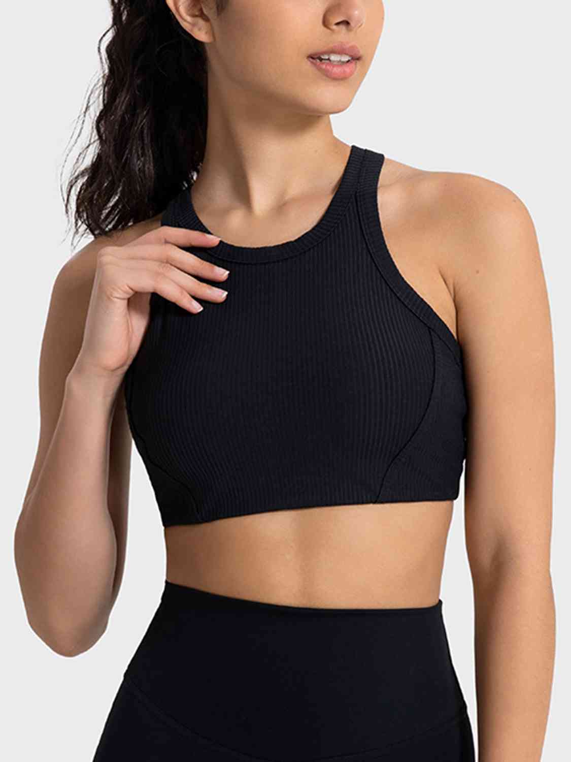 *APP EXCLUSIVE* Wide Strap Cropped Sport Tank