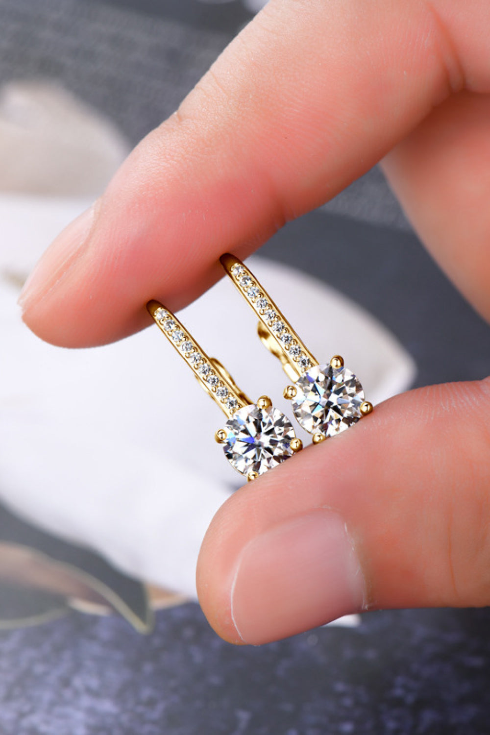 * APP EXCLUSIVE* 2 Carat Moissanite 925 Sterling Silver Earrings