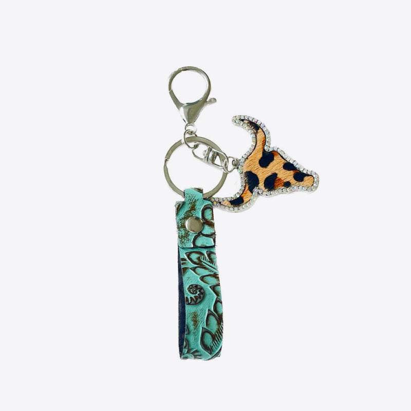 *APP EXCLUSIVE* Rhinestone Bull Keychain