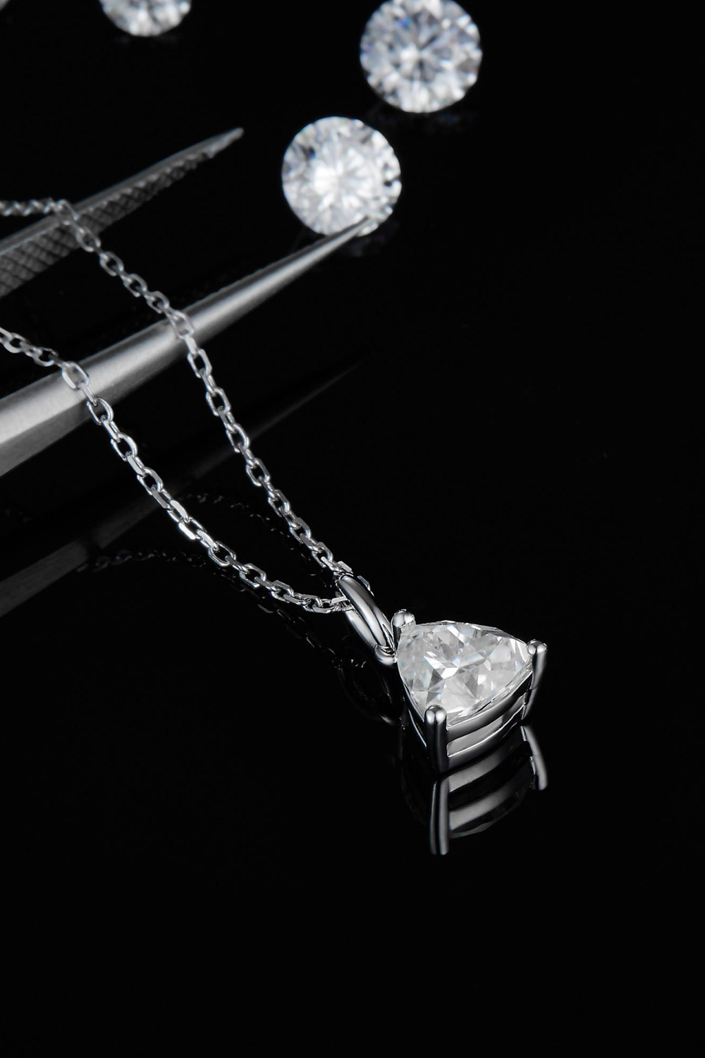 *APP EXCLUSIVE* 1 Carat Moissanite Pendant 925 Sterling Silver Necklace