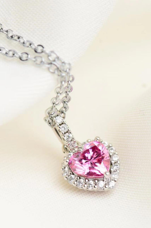 *APP EXCLUSIVE* 1 Carat Moissanite Heart Pendant Necklace