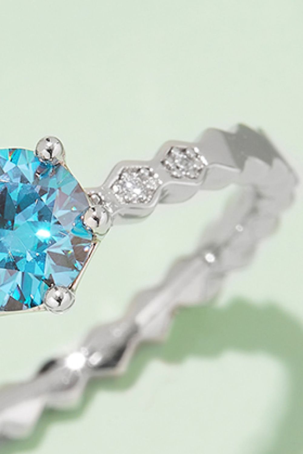 *APP EXCLUSIVE* 1 Carat Moissanite 6-Prong 925 Sterling Silver Ring