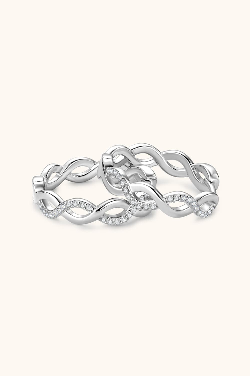 *APP EXCLUSIVE* Moissanite Crisscross Hoop Earrings