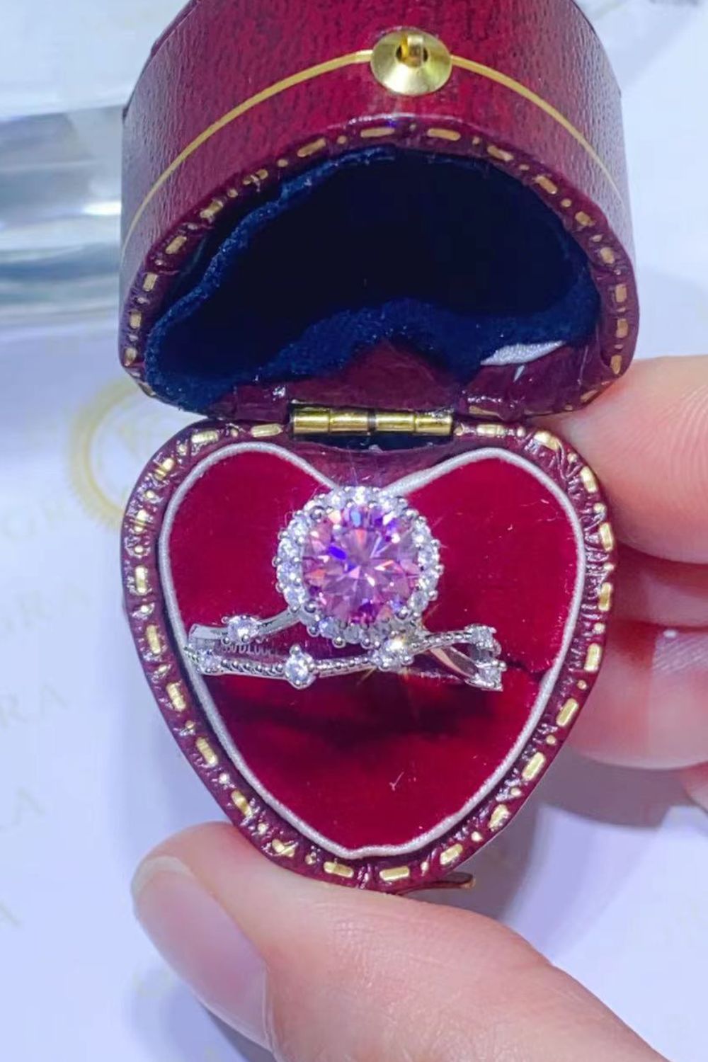 *APP EXCLUSIVE* 1 Carat Moissanite 925 Sterling Silver Ring