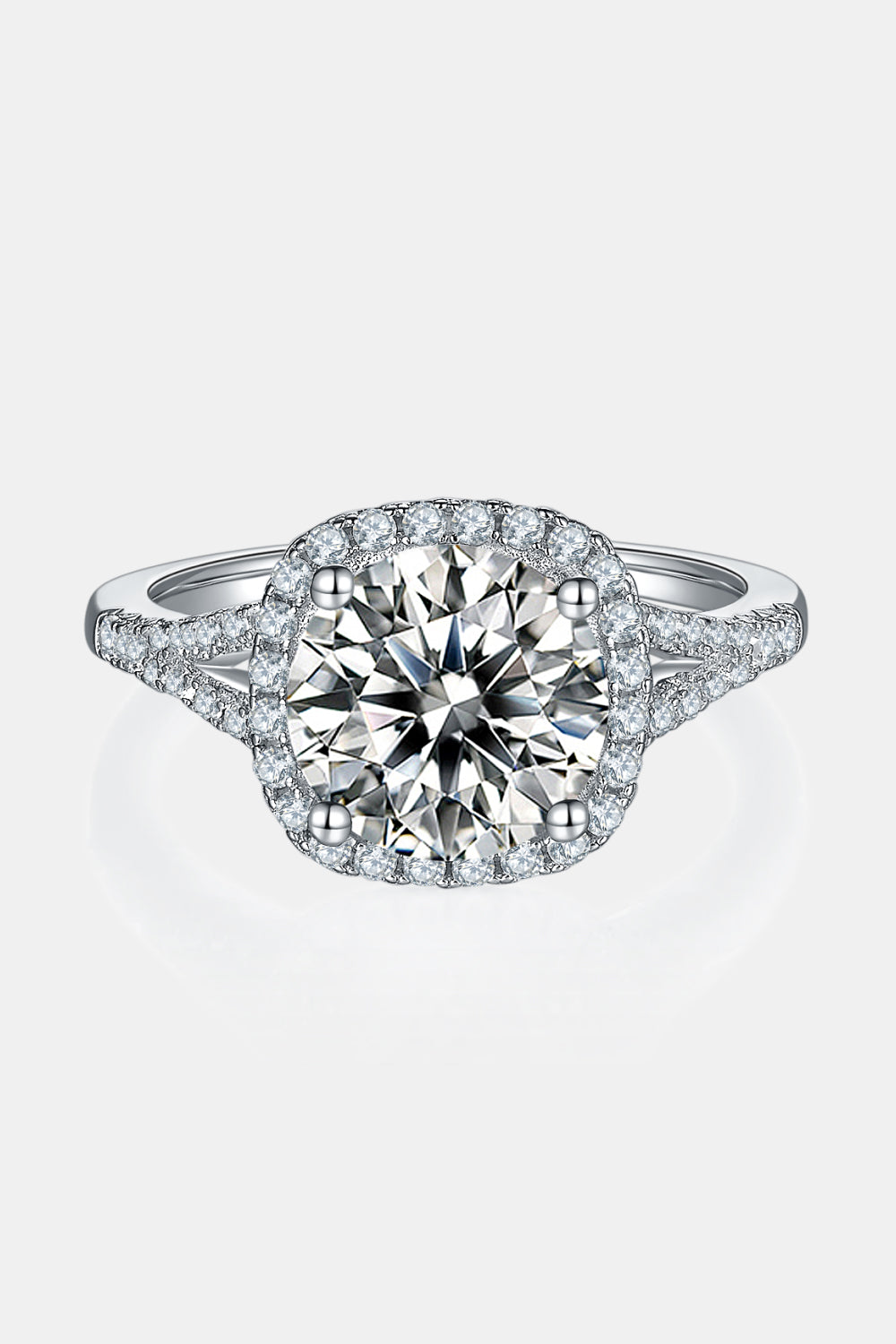 * APP EXCLUSIVE* 3.37 Carat Moissanite Halo Ring