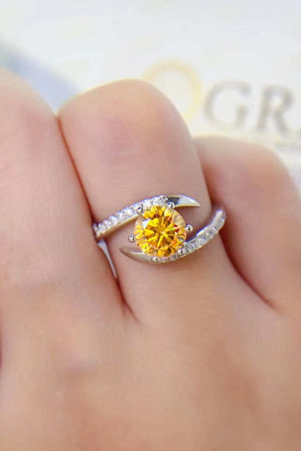 *APP EXCLUSIVE* 1 Carat Moissanite 925 Sterling Silver Ring