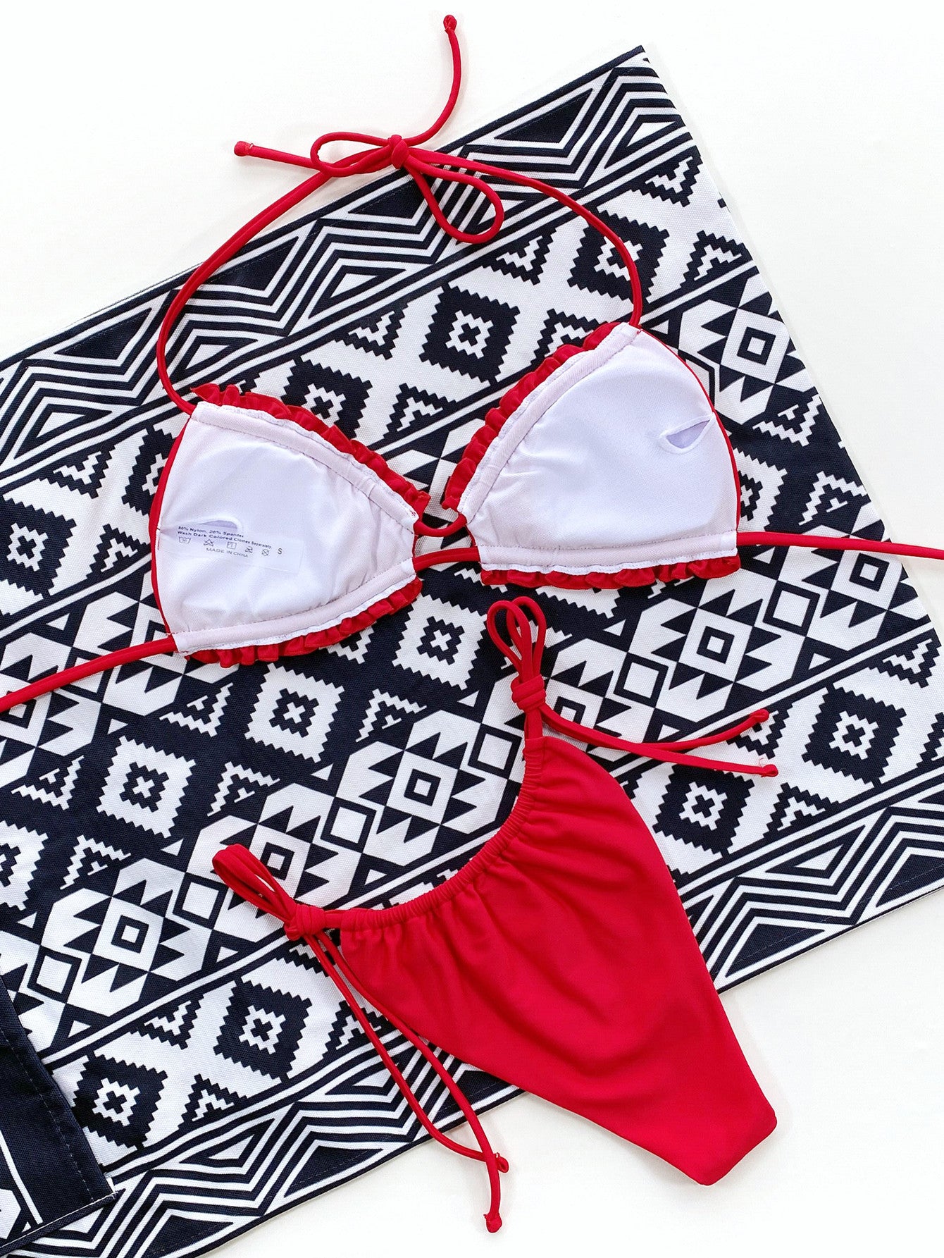 *APP EXCLUSIVE* Ruffle Halter Neck Bikini
