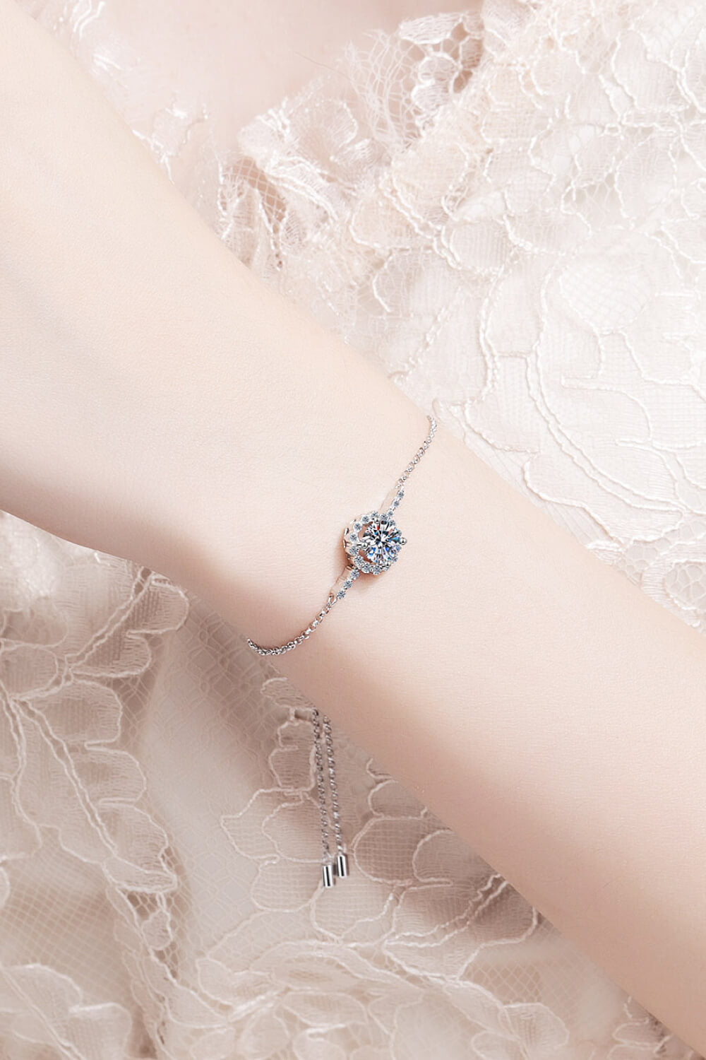 *App Exclusive* 1 Carat Moissanite Chain Bracelet