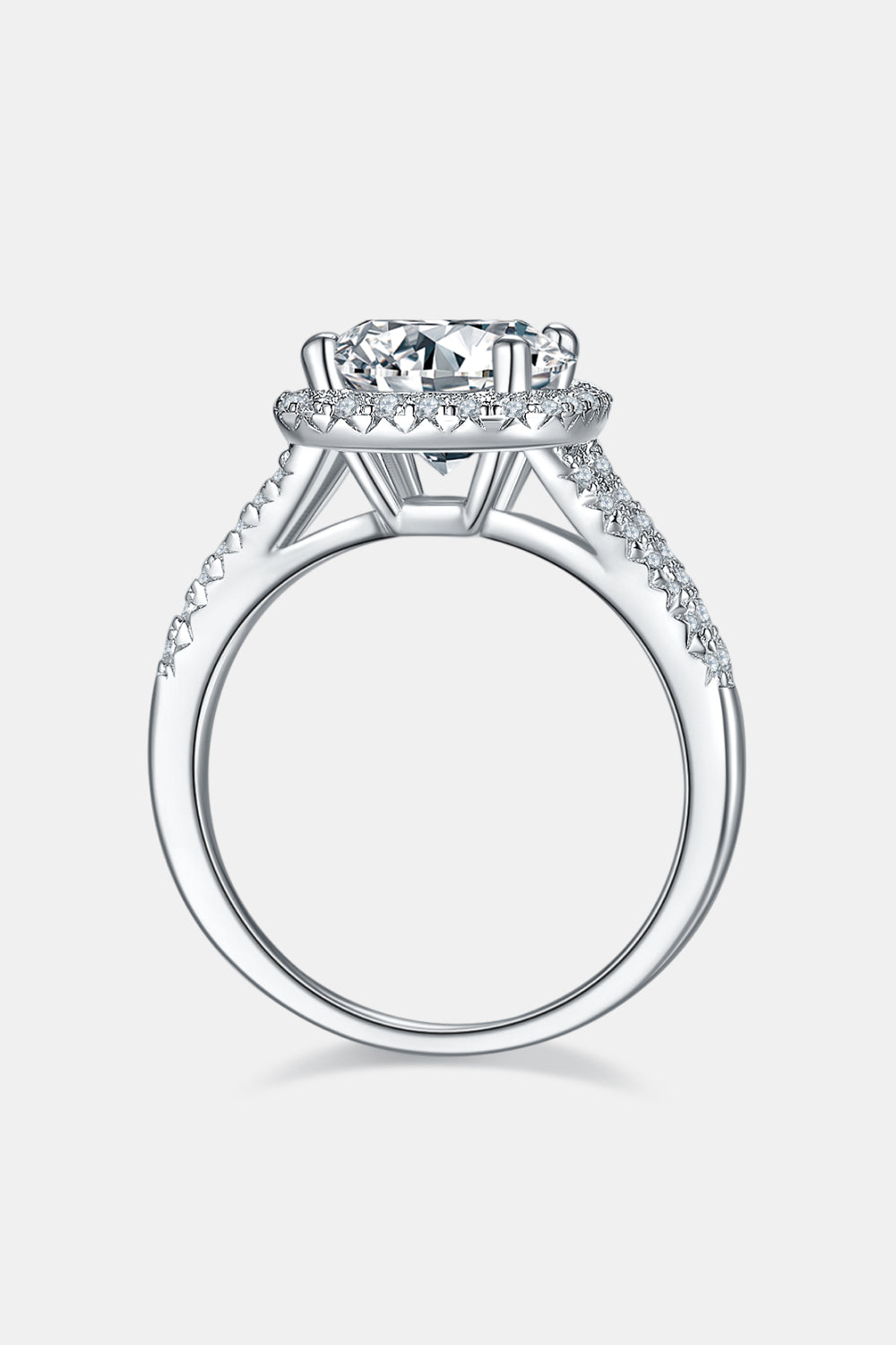 * APP EXCLUSIVE* 3.37 Carat Moissanite Halo Ring
