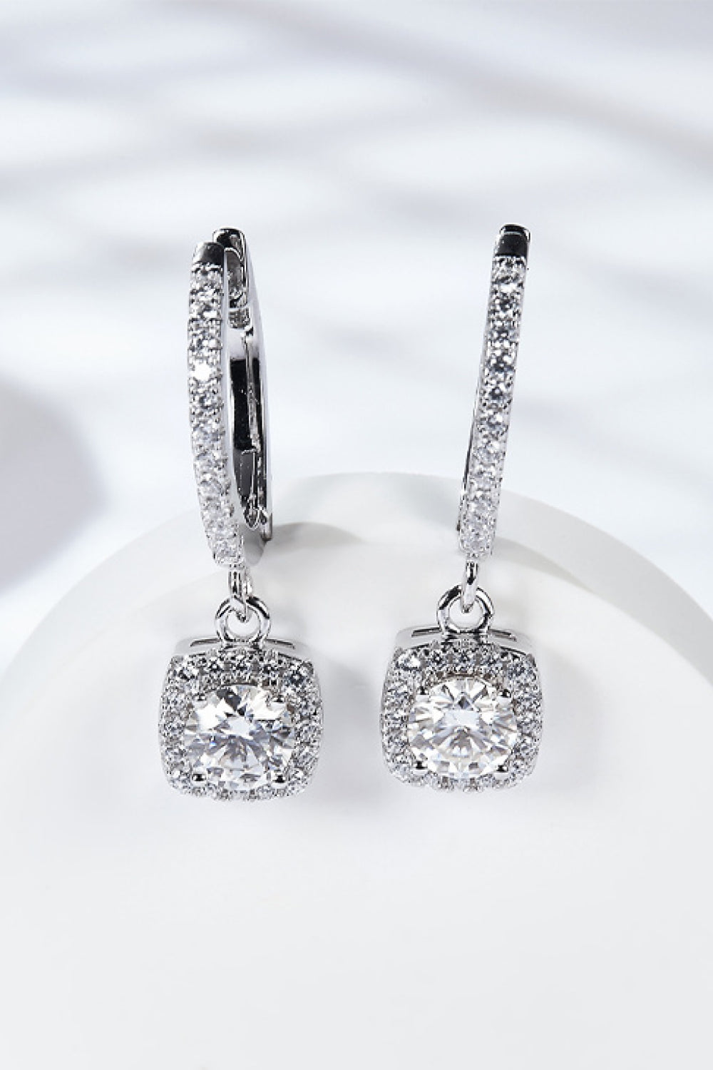 *APP EXCLUSIVE* Moissanite Huggie Drop Earrings