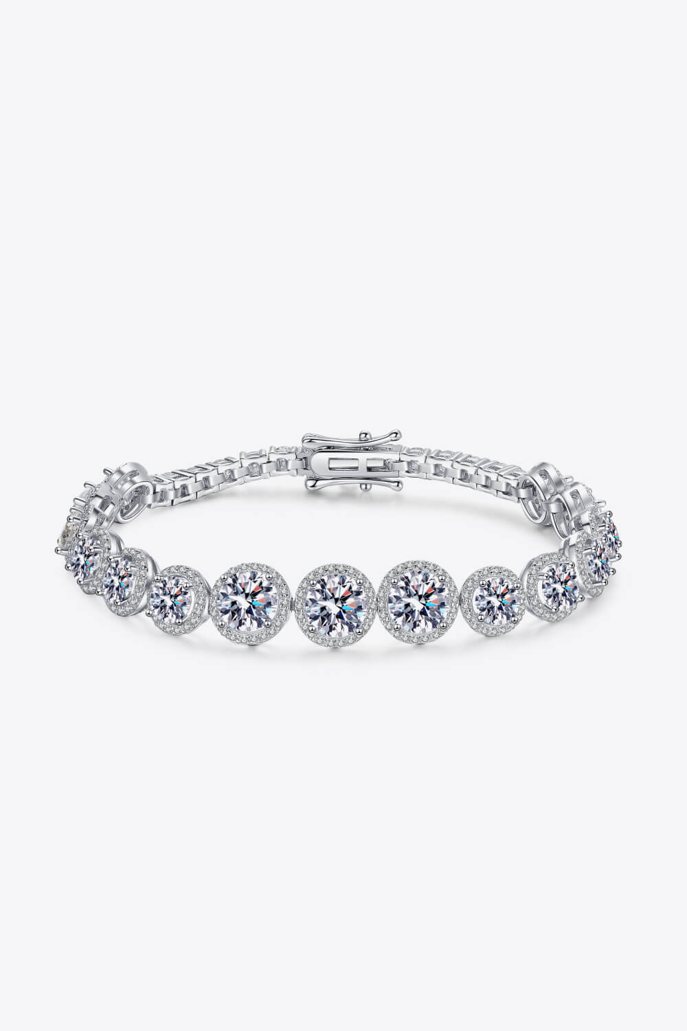 *APP EXCLUSIVE* 925 Sterling Silver 10.4 Carat Moissanite Bracelet