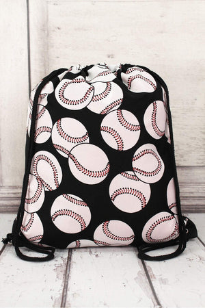 Baseball Drawstring Bag