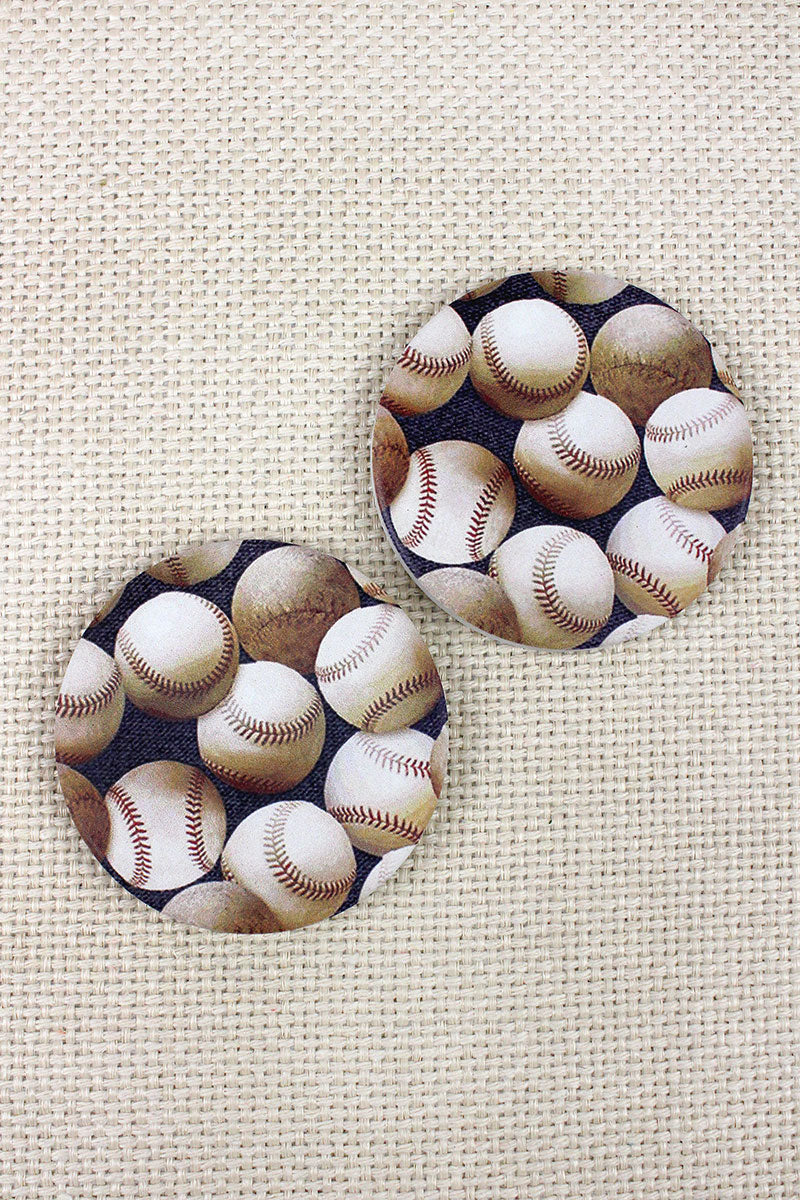 Baseball Car Coasters