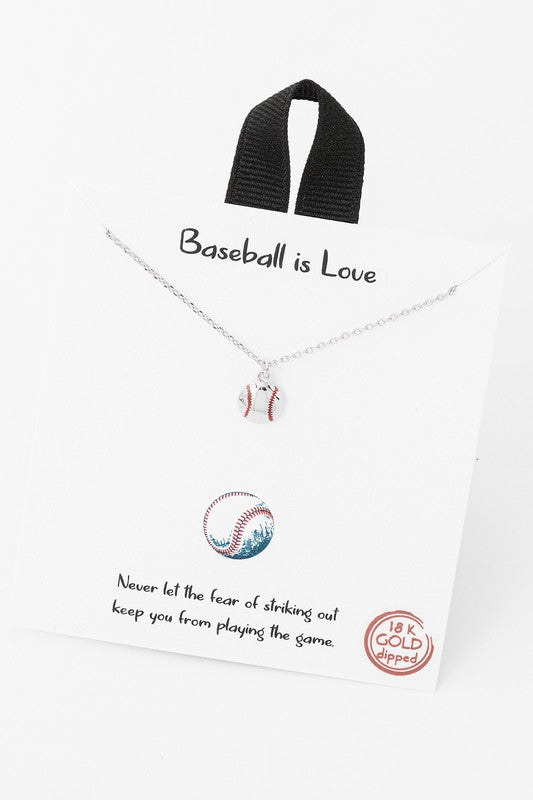 Baseball Is Life Necklace