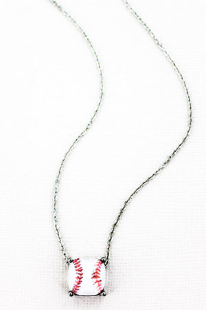 Baseball Necklace - 2 colors available
