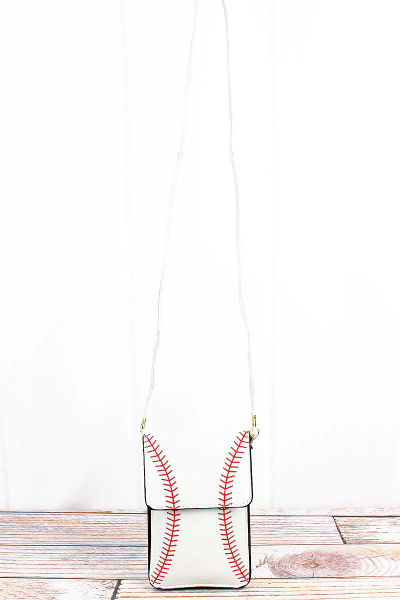 Baseball Phone Crossbody Purse