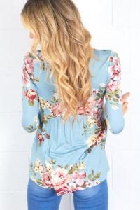 Floral Babydoll long Sleeve Top