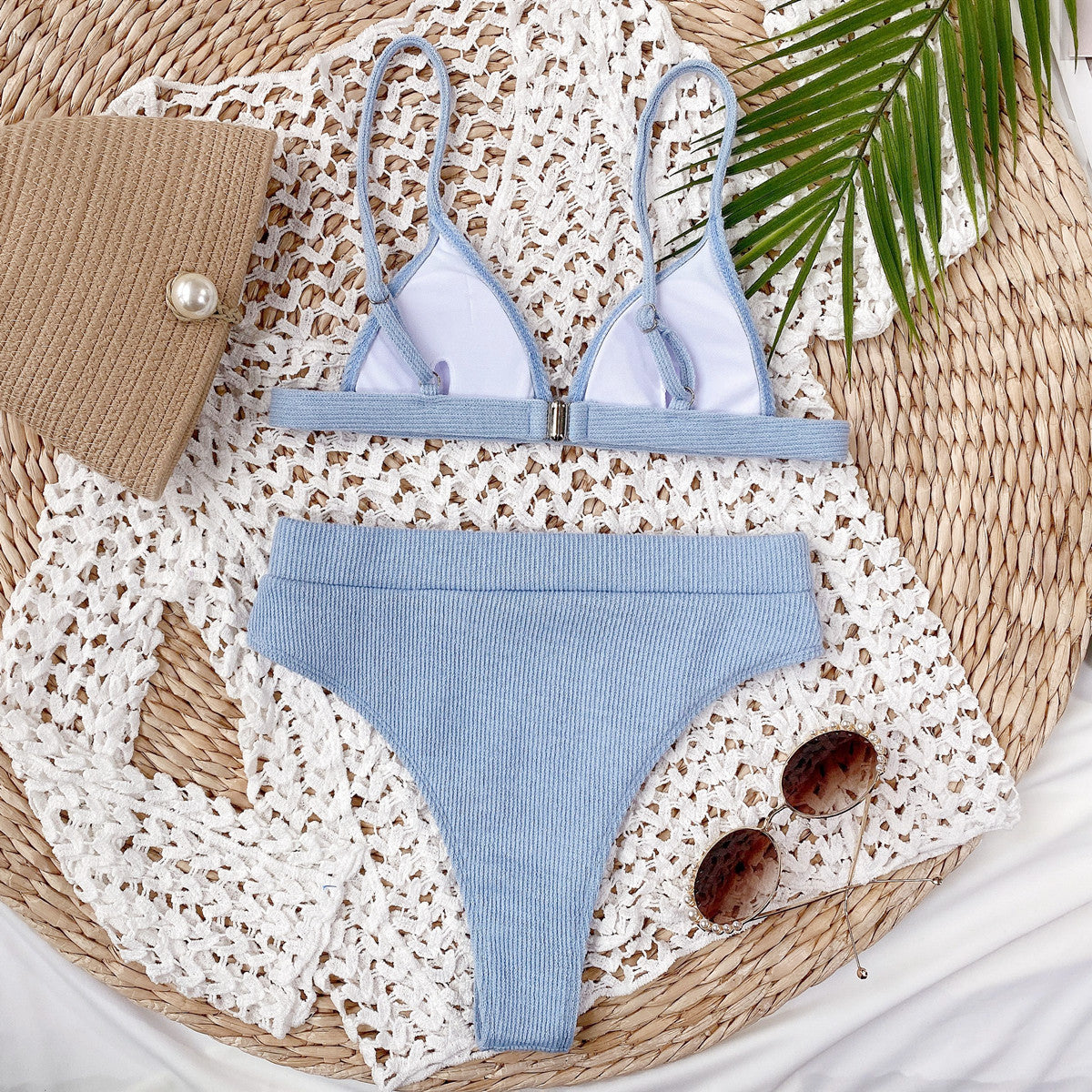 *APP EXCLUSIVE* Spaghetti Strap Ribbed Bikini