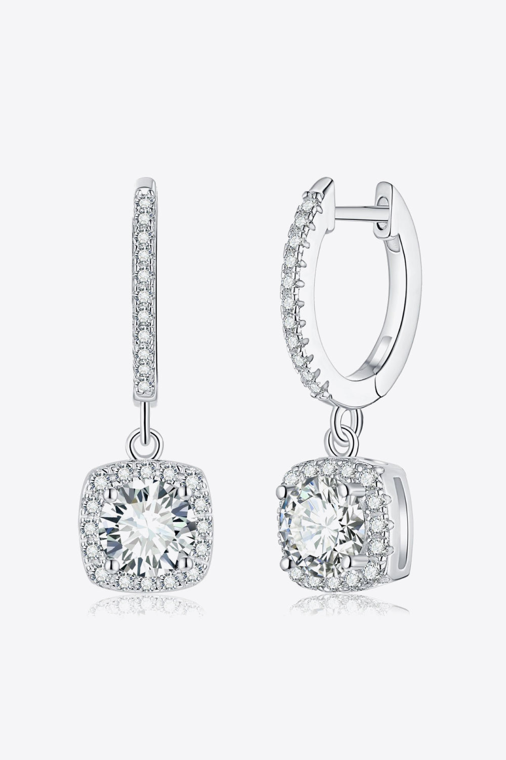 *APP EXCLUSIVE* Moissanite Huggie Drop Earrings
