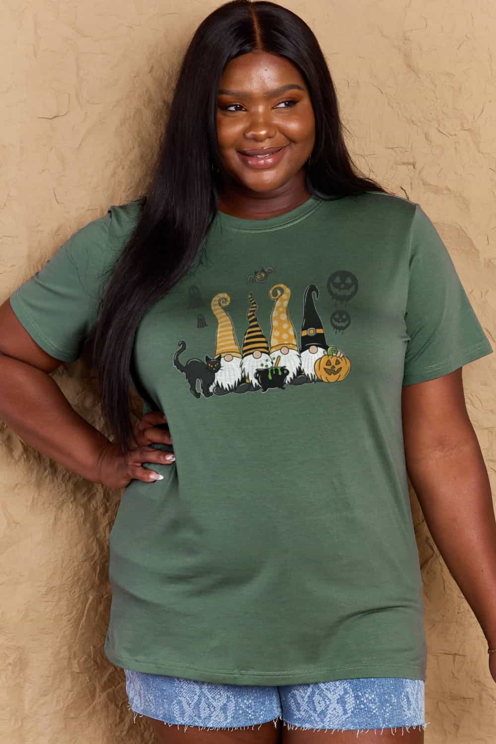 *APP EXCLUSIVE* Halloween Gnome Graphic Cotton Tee