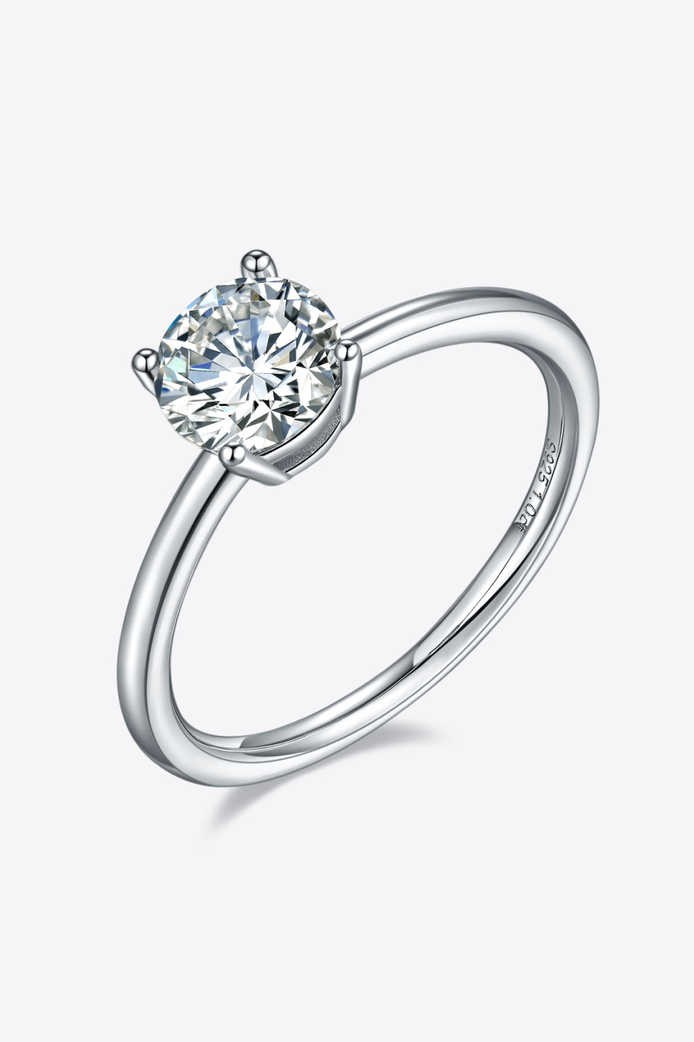 *APP EXCLUSIVE* 1 Carat Moissanite 925 Sterling Silver Solitaire Ring