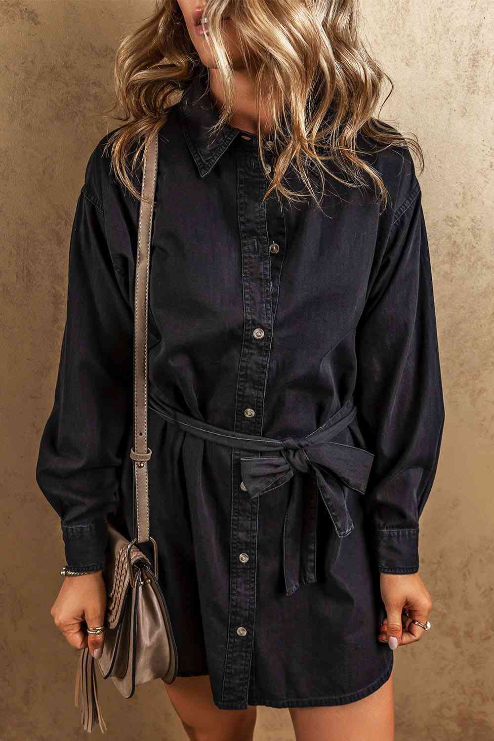 *APP EXCLUSIVE* Button Up Denim Dress