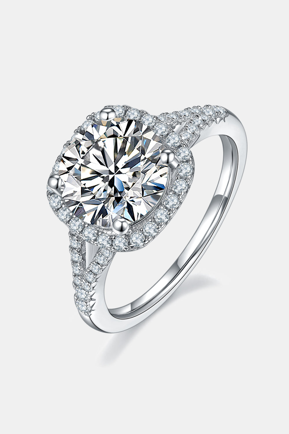 * APP EXCLUSIVE* 3.37 Carat Moissanite Halo Ring
