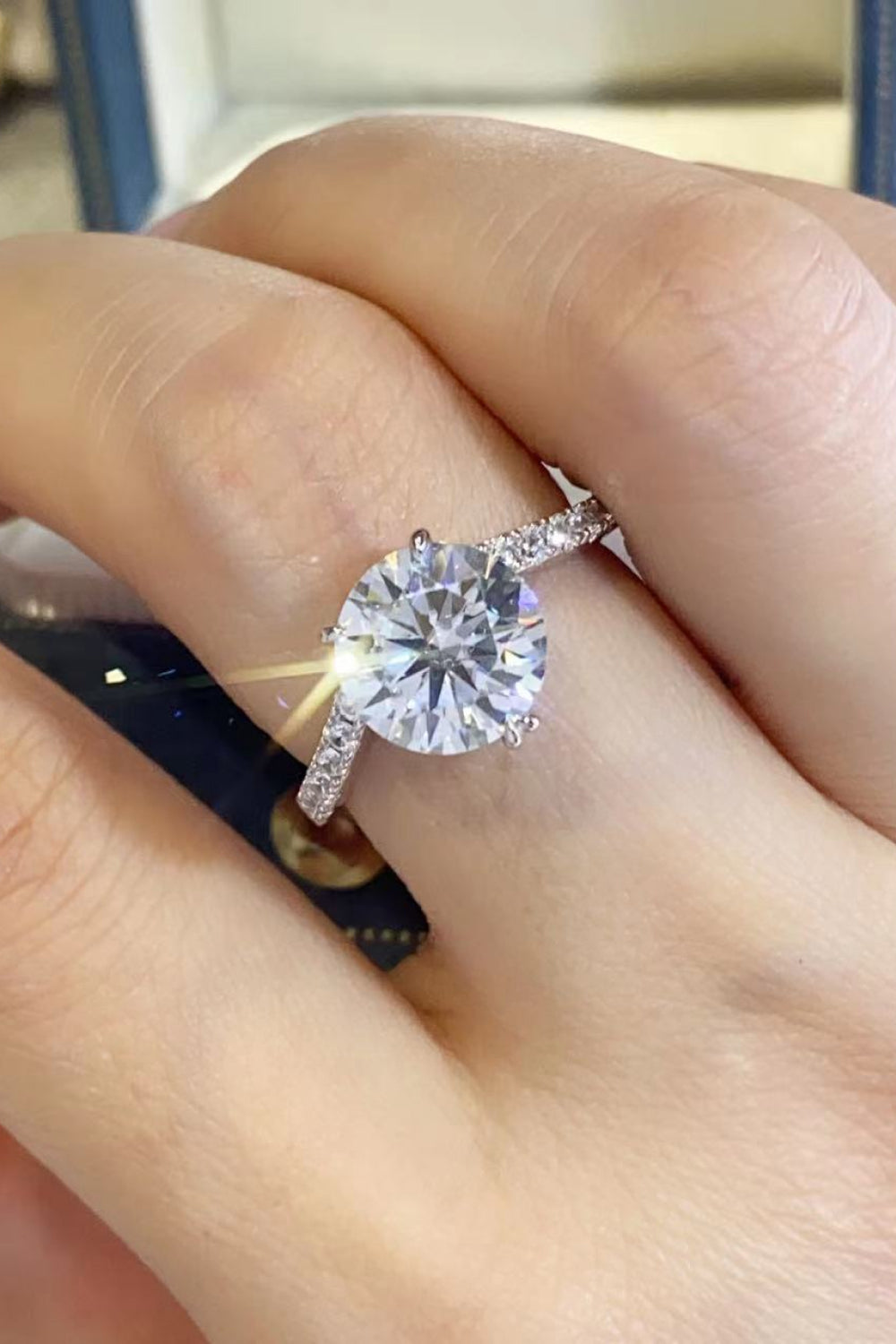 *APP EXCLUSIVE* 3 Carat Moissanite 925 Sterling Silver Ring