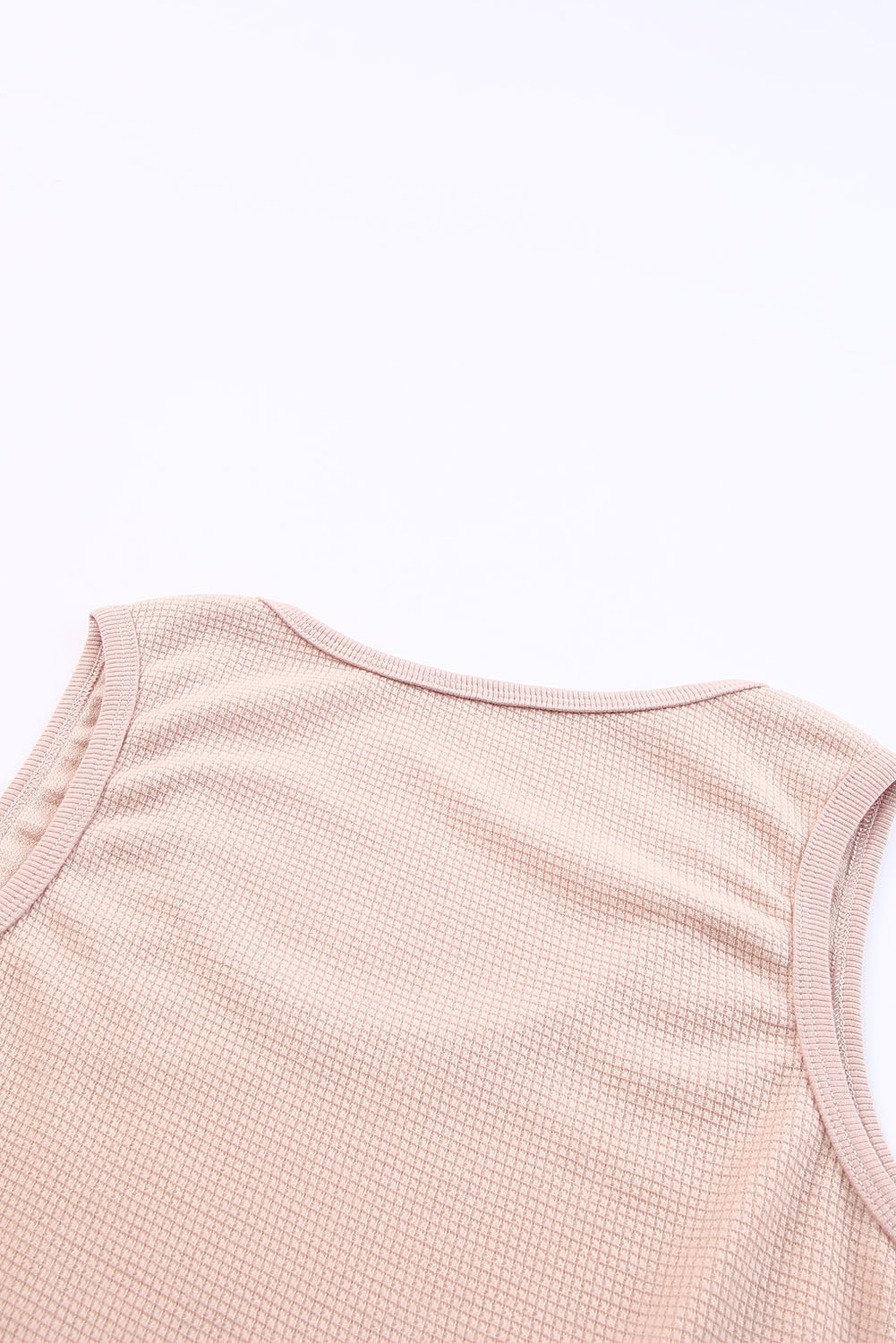 *App Exclusive* Waffle-Knit Scoop Neck Tank Top
