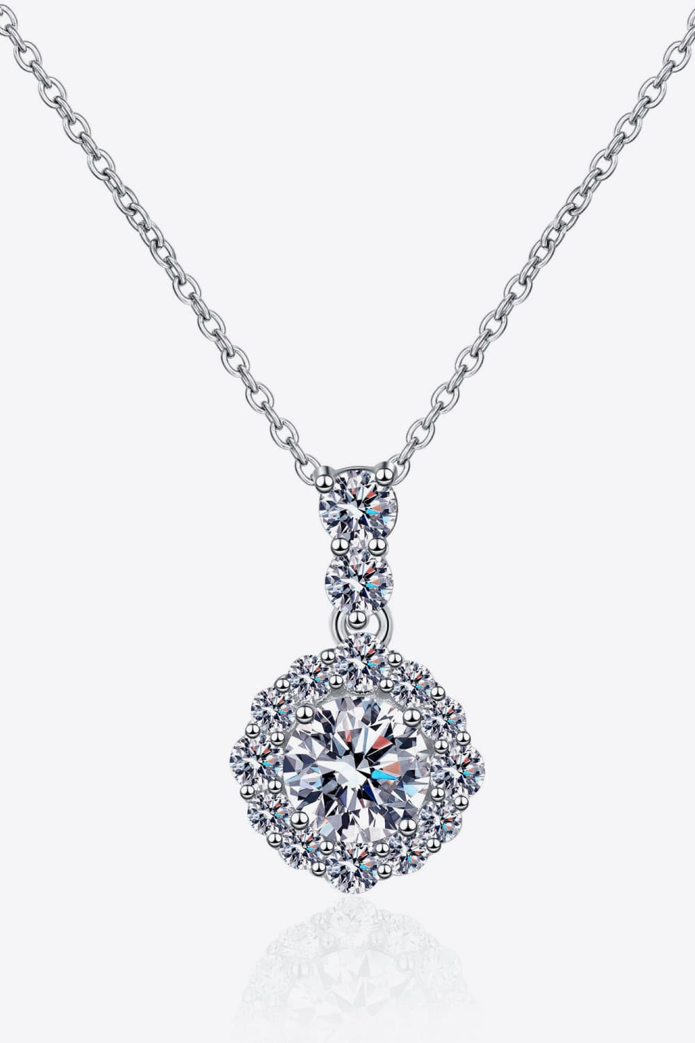 *APP EXCLUSIVE* 1 Carat Moissanite 925 Sterling Silver Necklace