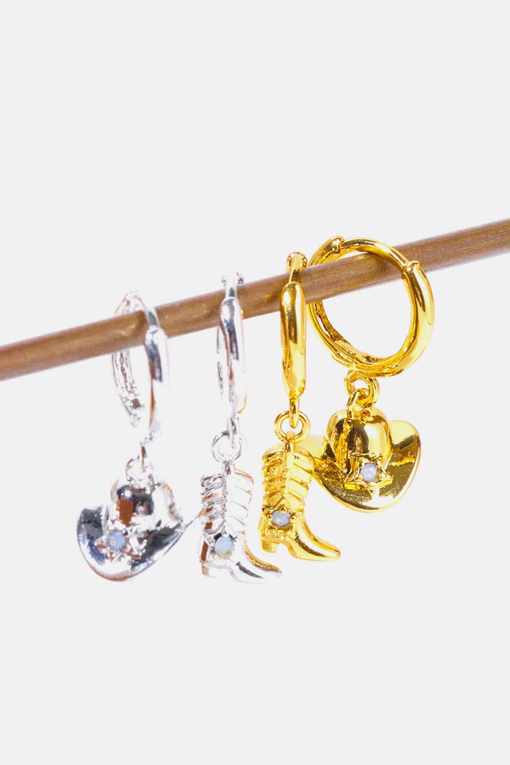 *APP EXCLUSIVE* Hat & Boot Copper 14K Gold Plated Earrings