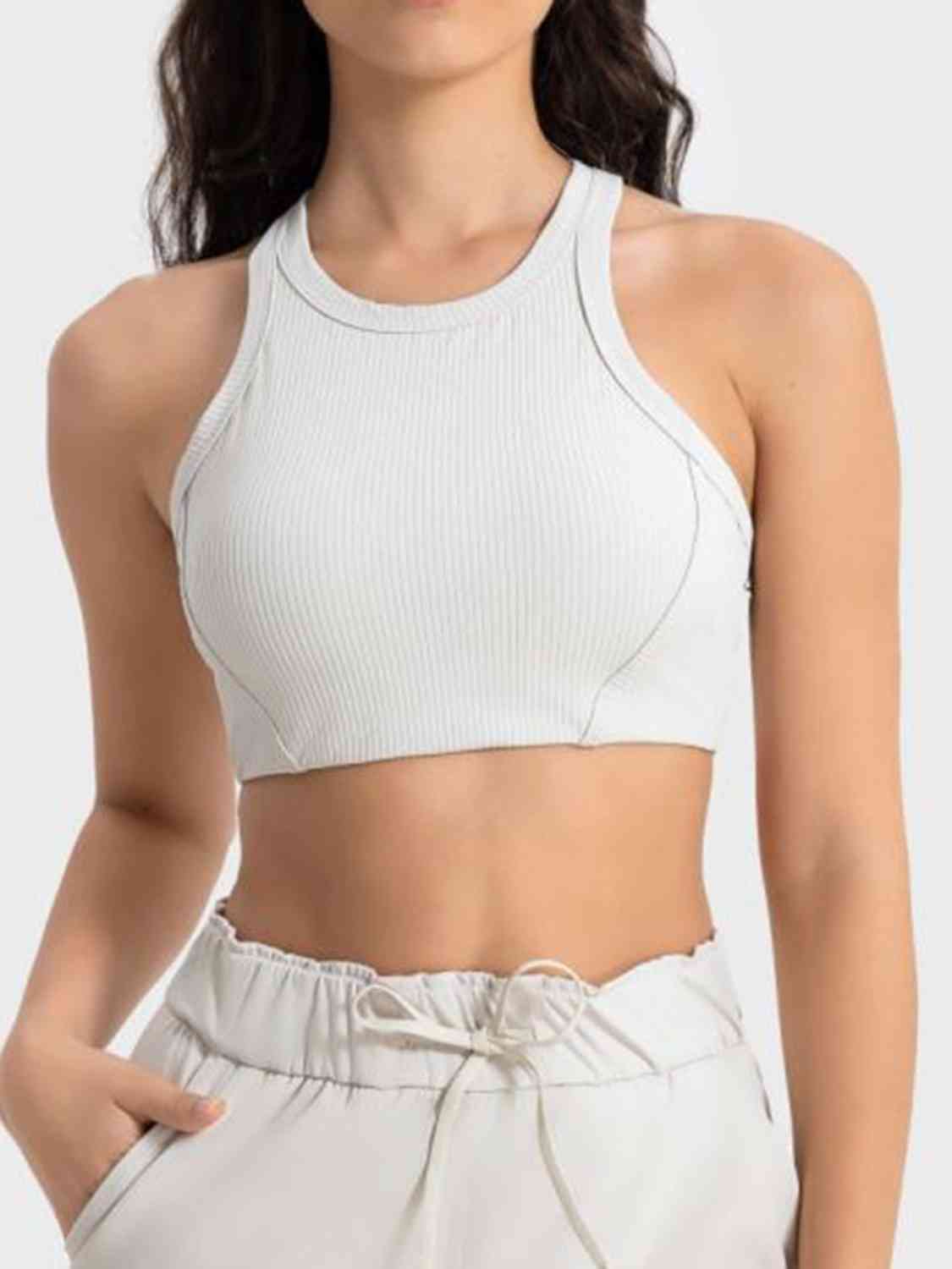 *APP EXCLUSIVE* Wide Strap Cropped Sport Tank