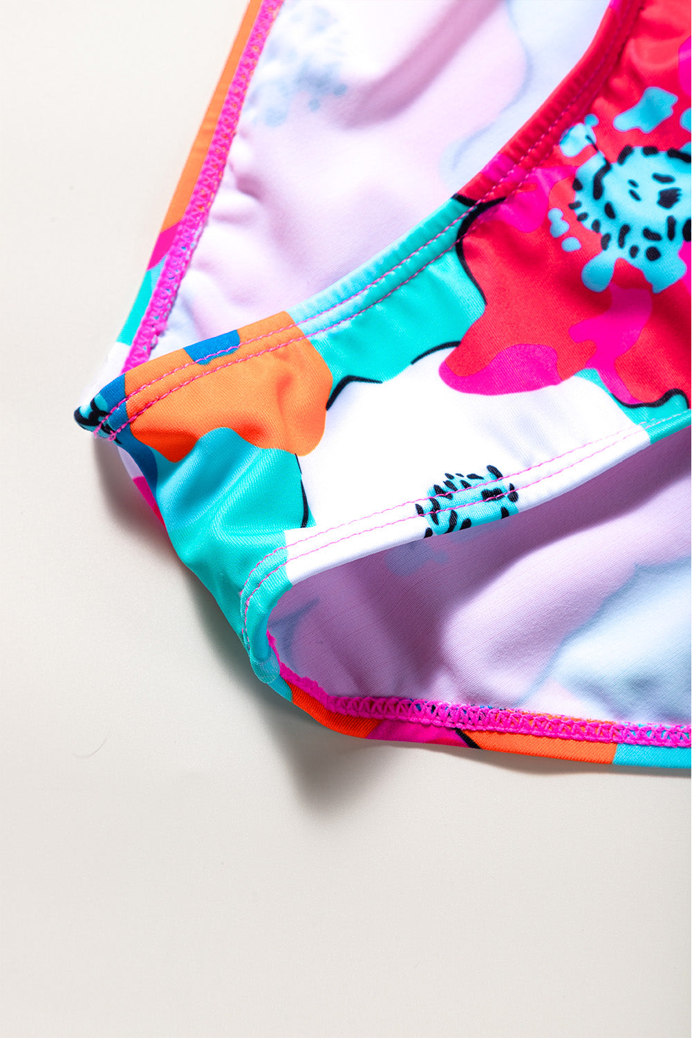 *APP EXCLUSIVE* Cropped Swim Top and Floral Bottoms Set
