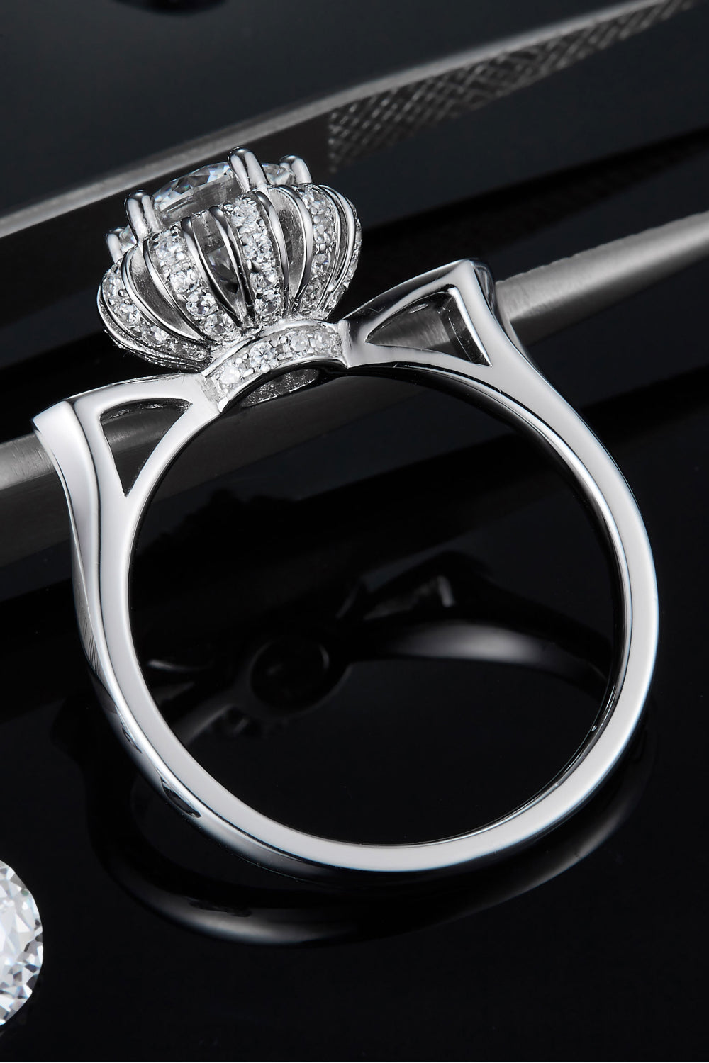 *APP EXCLUSIVE* 1 Carat Moissanite 925 Sterling Silver Ring