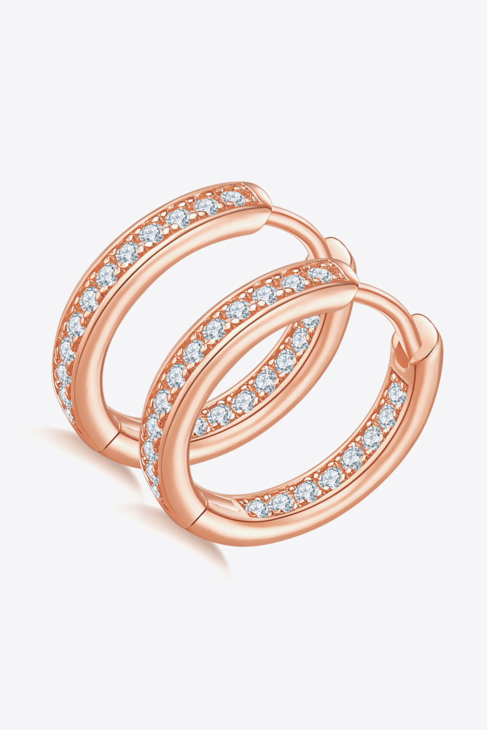 *APP EXCLUSIVE* Moissanite 925 Sterling Silver Huggie Earrings