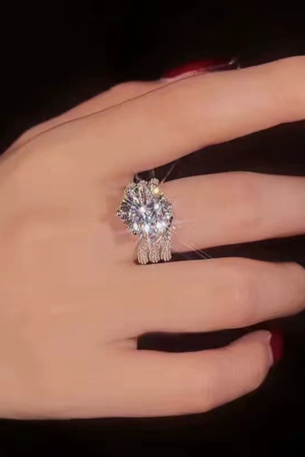 *APP EXCLUSIVE* 3 Carat Moissanite Three-Layer Ring