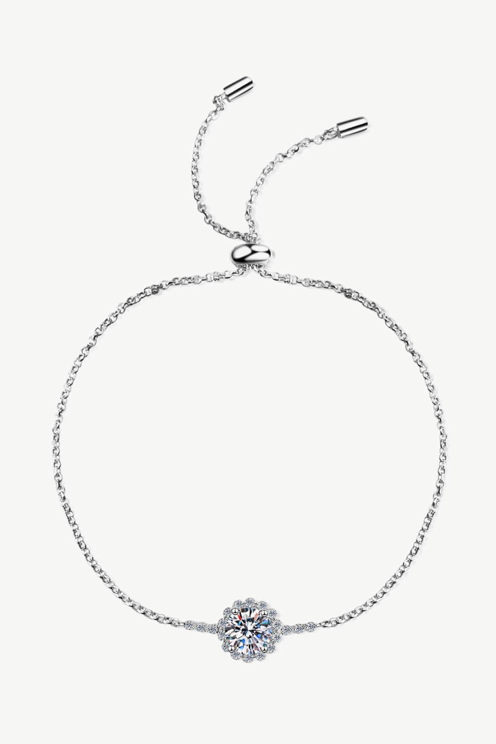 *App Exclusive* 1 Carat Moissanite Chain Bracelet