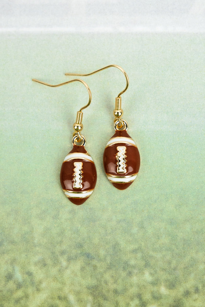 Football Dangle Earrings