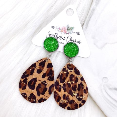 Lucky Leopard Dangle Earrings