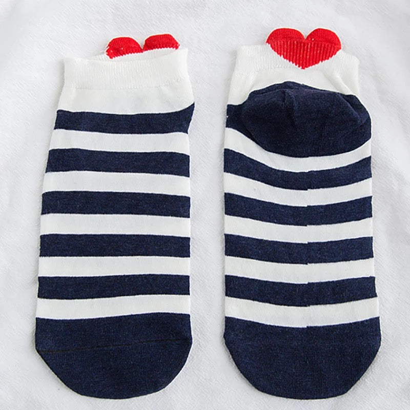 Ankle Heart Socks
