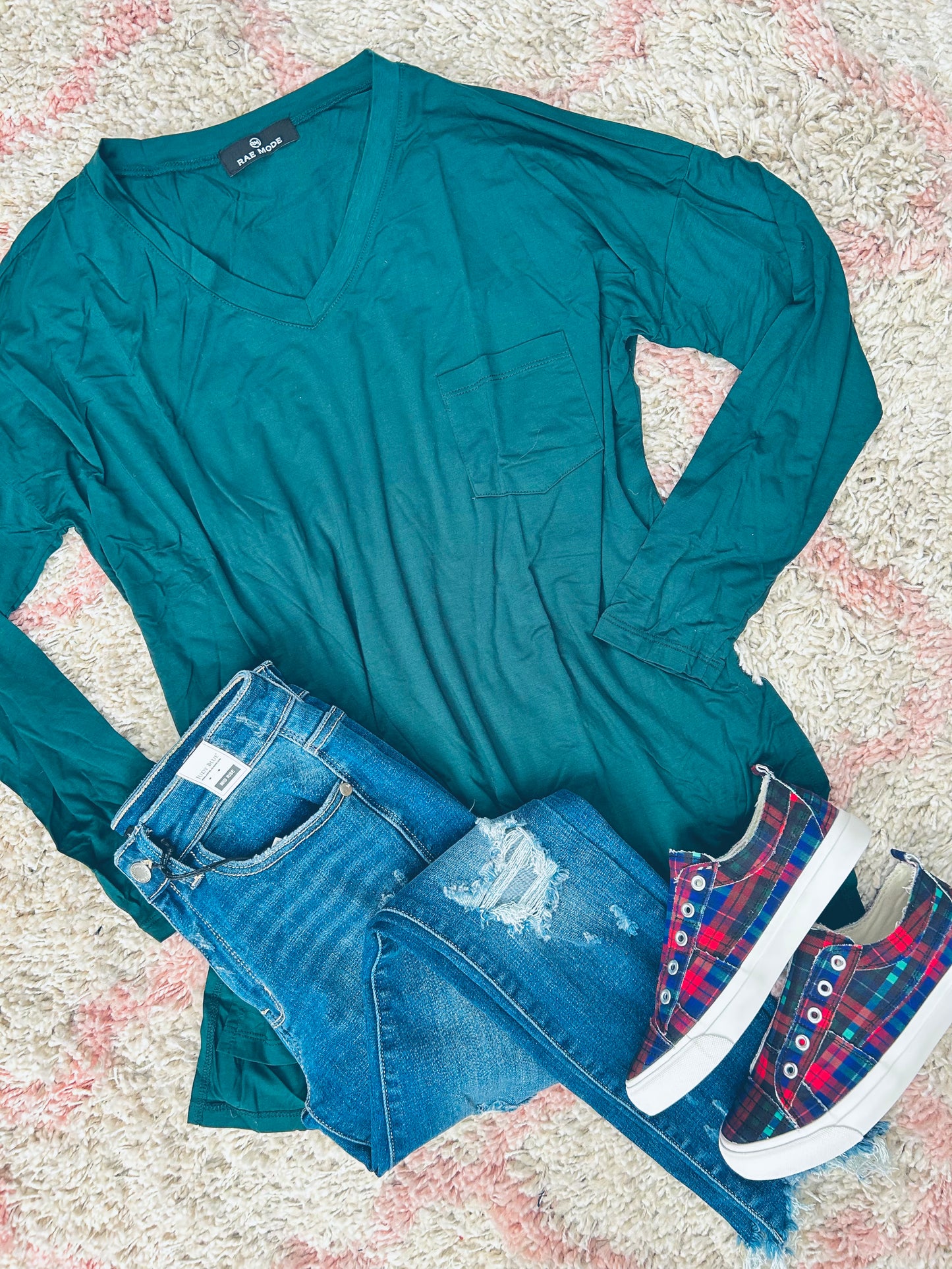 Navy Plaid Tartan Babalu Sneakers