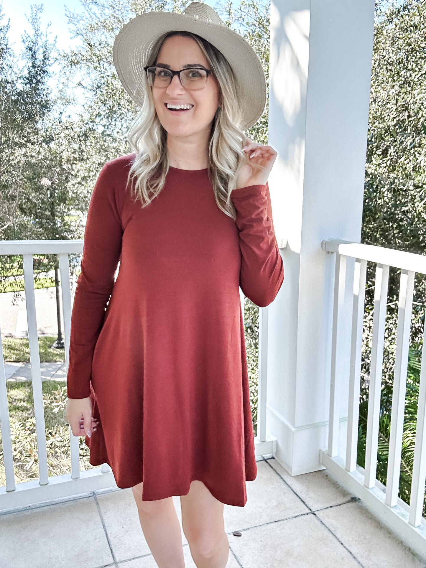 Long Sleeve Dress with Pockets