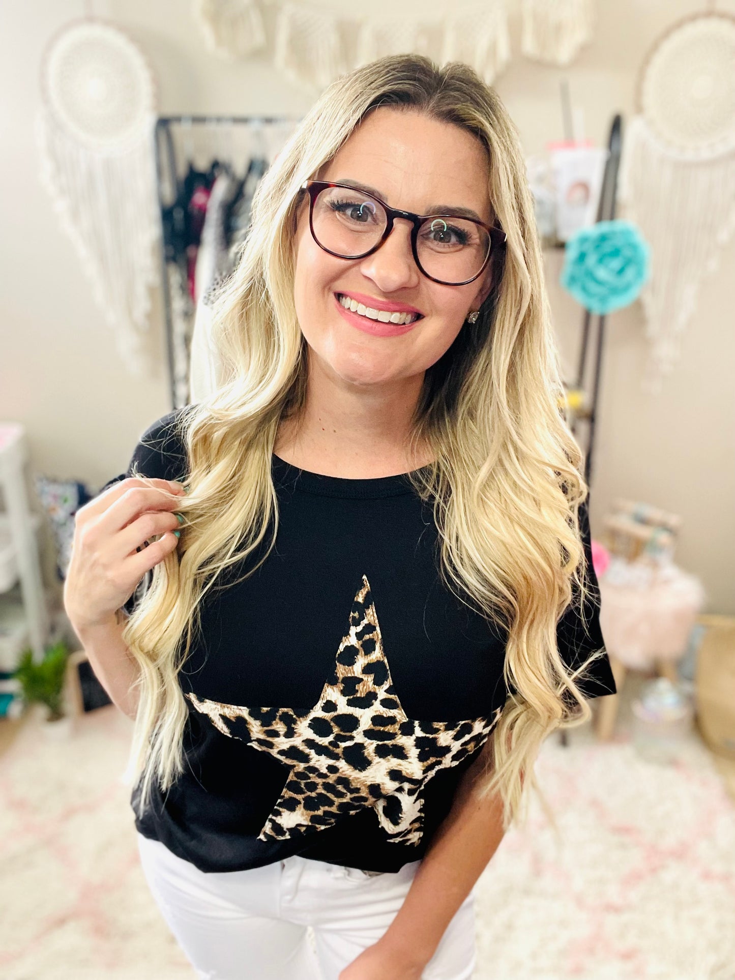 Leopard Star Tee