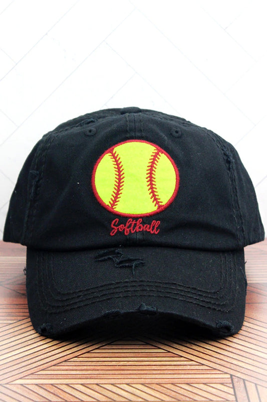 Softball Distressed Hat
